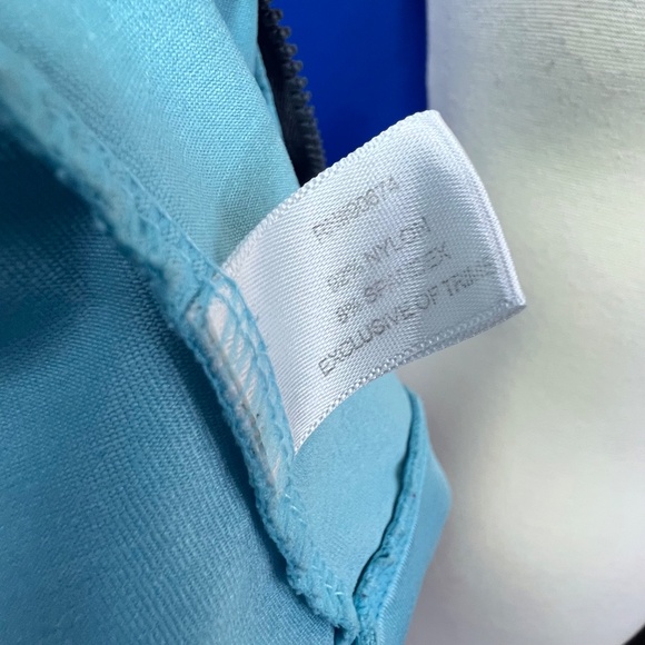 |•BOSTON PROPER•| Blue & Grey Athletic Activewear Jacket Size Medium - Picture 10 of 10